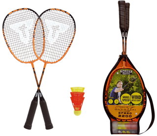 Talbot Torro Speedbadminton Set Speed 2200 (2xRackets 105g,3xBalls,1xBag)